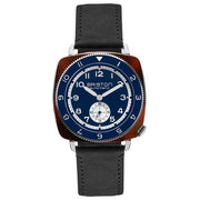 Briston Clubmaster Legend Automatic Small Second Acetate Navy Blue - Watches.com - 241639.SA.T.15W.CH