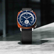 Briston Clubmaster Legend Automatic Small Second Acetate Navy Blue - Watches.com - 241639.SA.T.15W.CH