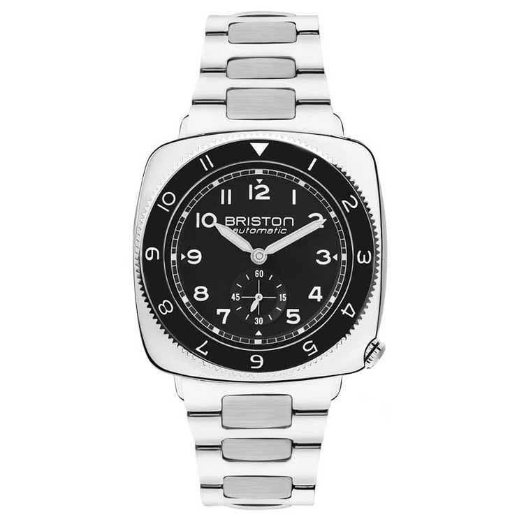 Briston Clubmaster Legend Automatic Small Second Black SS - Watches.com - 241639.PS.L.1.SB