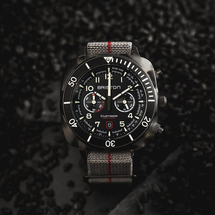 Briston Clubmaster Outdoor Chrono Sherpa - Watches.com - 23144.PGAM.GT.3.EG