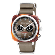 Briston Clubmaster Sport Chrono Gray Taupe - Watches.com - 20142.SA.TS.30.NT