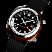 Briston Clubmaster Traveler Swiss Automatic GMT Black Limited Edition - Watches.com - 19842.SA.T.1.NB