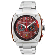 Briston Streamliner Gentleman Driver Chrono Steel Red - Watches.com - 24142.S.T.8.SB