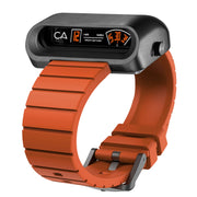 CA PCH Driver Jump Hour Brushed Gunmetal Sunset Orange - Watches.com - PCH - 2239 - 16R