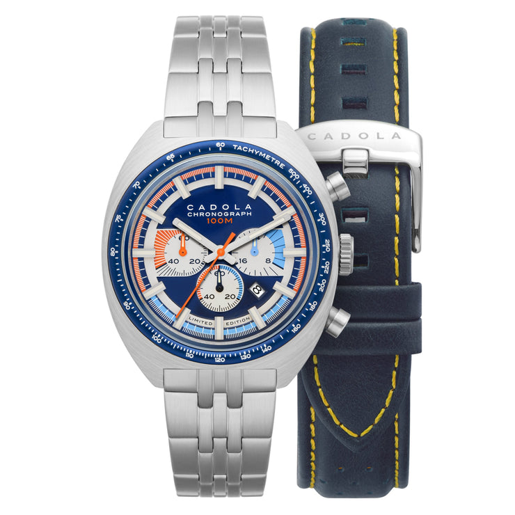 Cadola 1977 Chronograph Limited Edition Deep Blue - Watches.com - CD - 1023 - 22