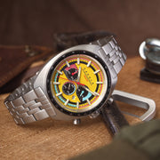 Cadola 1977 Chronograph Limited Edition Hazard Yellow - Watches.com - CD - 1023 - 33