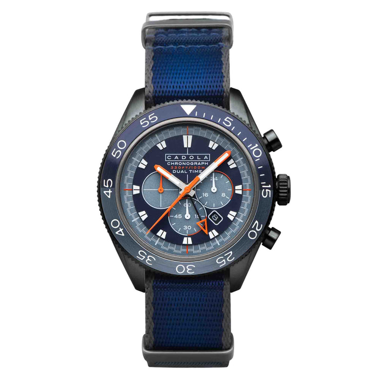 Cadola Ahrens Chronograph Atlantic Blue - Watches.com - CD - 1036 - 04