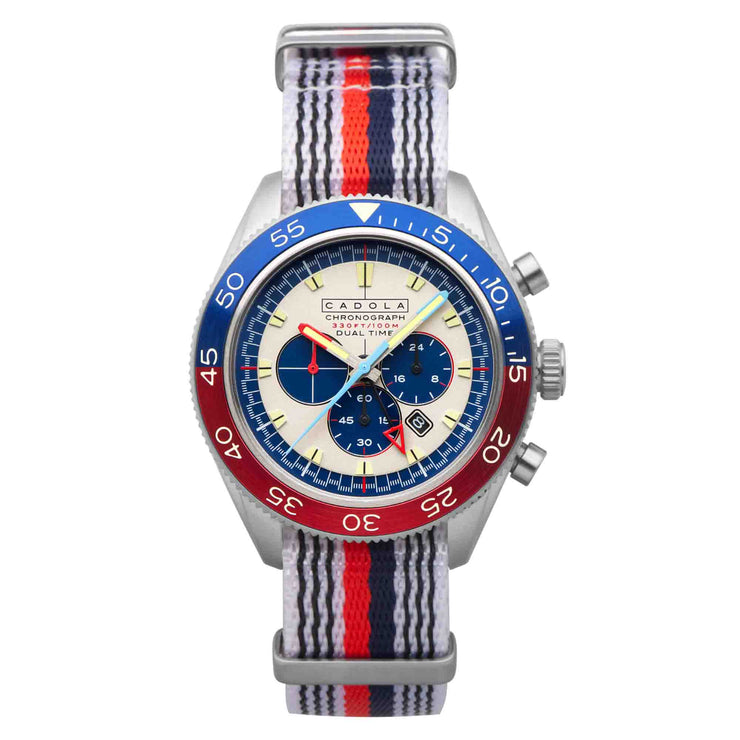 Cadola Ahrens Chronograph Classic Blue - Watches.com - CD - 1036 - 01