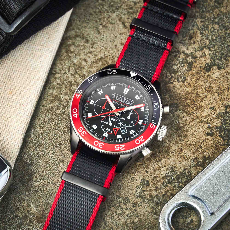 Cadola Ahrens Chronograph Eclipse Red - Watches.com - CD - 1036 - 03