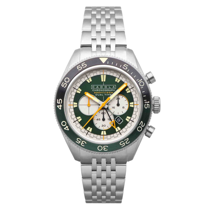 Cadola Ahrens Chronograph Racing Green SS - Watches.com - CD - 1036 - 11