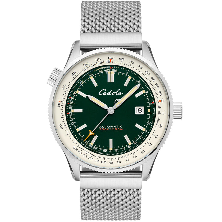 Cadola Aviateur Automatic Skyward Green - Watches.com - CD - 1008 - 55