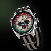 Cadola Cosworth Costin Dual Time Chronograph Limited Edition Italian Khaki - Watches.com - CD - 1042 - 22