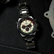 Cadola Cosworth Costin Dual Time Chronograph Limited Edition Italian Khaki - Watches.com - CD - 1042 - 22