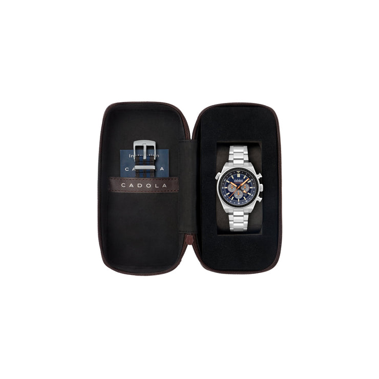 Cadola Cosworth Costin Dual Time Chronograph Limited Edition Ivy Blue - Watches.com - CD - 1042 - 11