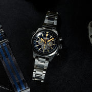 Cadola Cosworth Costin Dual Time Chronograph Limited Edition Ivy Blue - Watches.com - CD - 1042 - 11