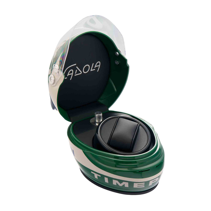 Cadola DFV - Cosworth Automatic Green Helmet Watch Winder Set - Watches.com - CD - 1025 - 33