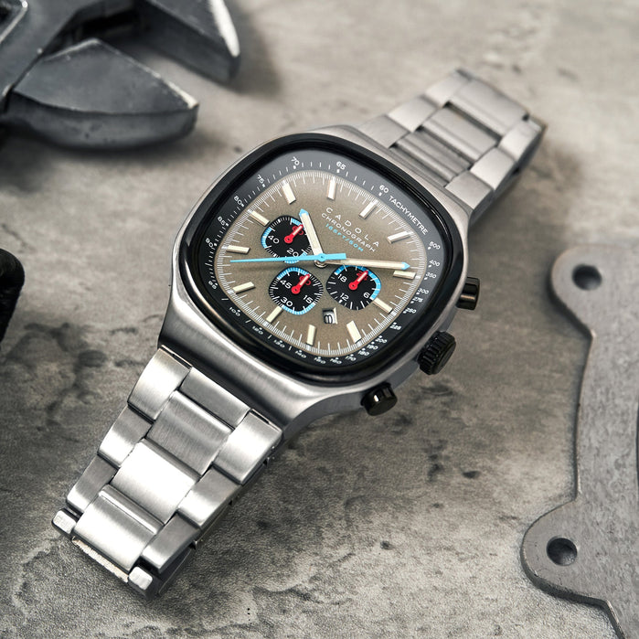 Cadola Hulme Chronograph Steel Grey angled shot picture