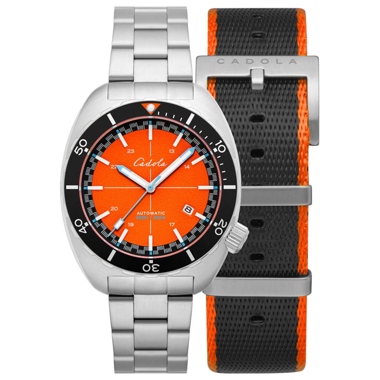 Cadola Intrepid Automatic Tangerine - Watches.com - CD - 1012 - 55