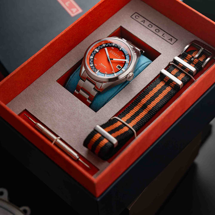 Cadola Paddock Automatic Burnt Orange - Watches.com - CD - 1037 - 66