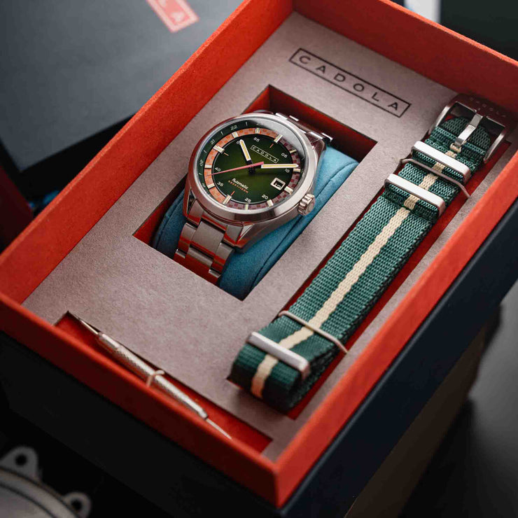 Cadola Paddock Automatic Pine Green - Watches.com - CD - 1037 - 44