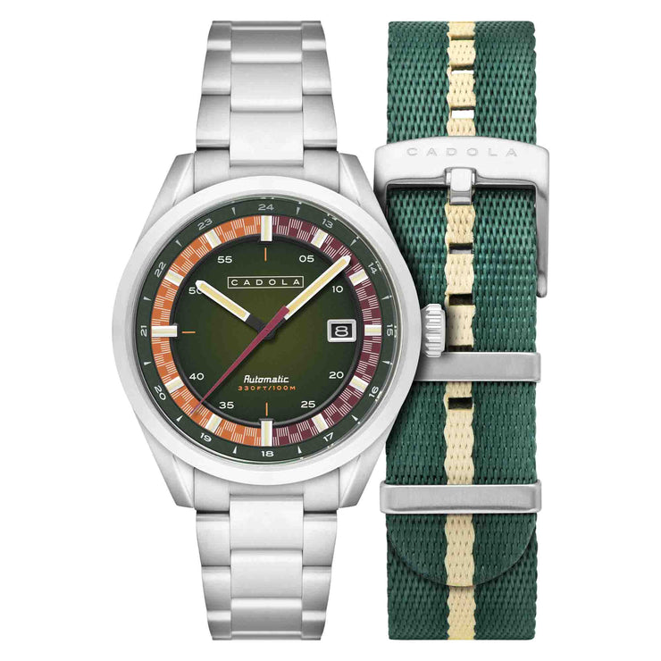 Cadola Paddock Automatic Pine Green - Watches.com - CD - 1037 - 44