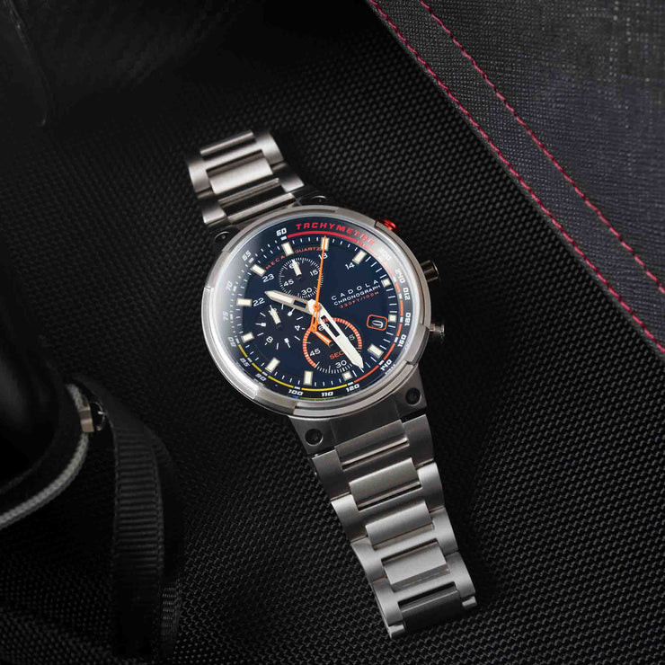 Cadola Surtees Meca Quartz Chronograph Deep Blue - Watches.com - CD - 1028 - 22