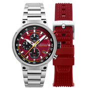 Cadola Surtees Meca Quartz Chronograph Diablo Red - Watches.com - CD - 1028 - 33