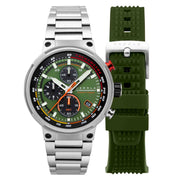 Cadola Surtees Meca Quartz Chronograph Grid Green - Watches.com - CD - 1028 - 44