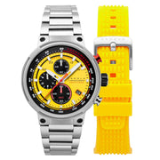 Cadola Surtees Meca Quartz Chronograph Hazard Yellow - Watches.com - CD - 1028 - 55