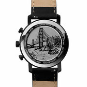 California Watch Co. Golden Gate Chrono Leather All Black Gold - Watches.com - GLG - 3335 - 03L