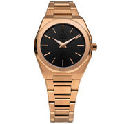 California Watch Co. Hollywood 32 Rose Gold Black - Watches.com - HWD - 4434 - 04B