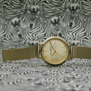 California Watch Co. Laguna 34 Mesh All Gold - Watches.com - LGW - 5555 - 05M