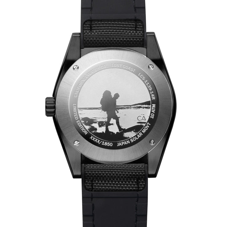 California Watch Co. Lost Coast Solar Field Midnight - Watches.com - LCS - 3330 - 03R