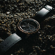 California Watch Co. Mavericks Chrono Leather Gunmetal Rose Gold - Watches.com - MVK - 2434 - 03L