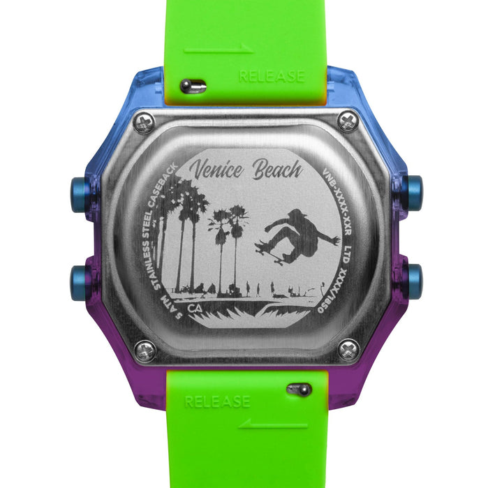 California Watch Co. Venice Beach Digital Deep Ocean Lime angled shot picture