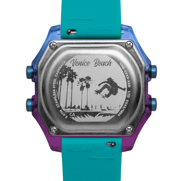 California Watch Co. Venice Beach Digital Deep Ocean Teal angled shot picture