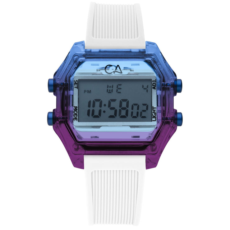 California Watch Co. Venice Beach Digital Deep Ocean White - Watches.com - VNB - 7977 - 00R