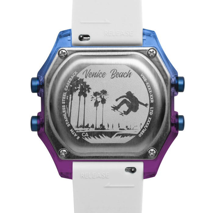 California Watch Co. Venice Beach Digital Deep Ocean White angled shot picture