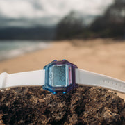 California Watch Co. Venice Beach Digital Deep Ocean White - Watches.com - VNB - 7977 - 00R