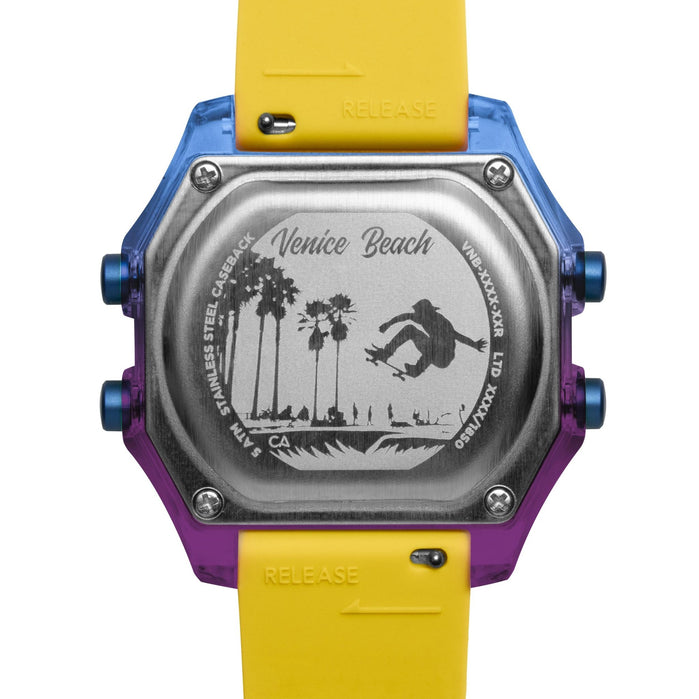 California Watch Co. Venice Beach Digital Deep Ocean Yellow angled shot picture