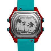 California Watch Co. Venice Beach Digital Red Yellow Teal - Watches.com - VNB - 8879 - 32R