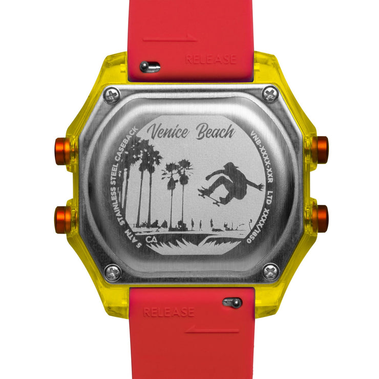 California Watch Co. Venice Beach Digital Yellow Blue Red - Watches.com - VNB - 9987 - 08R