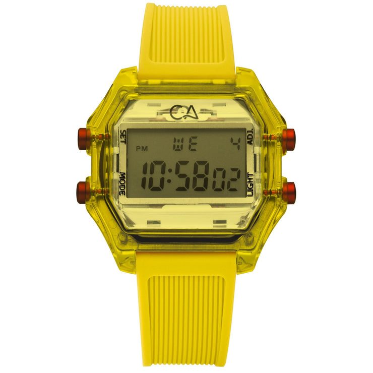 California Watch Co. Venice Beach Digital Yellow - Watches.com - VNB - 9989 - 15R