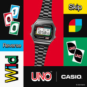 Casio Vintage A168 x Uno - Watches.com - A168WEUC - 1A