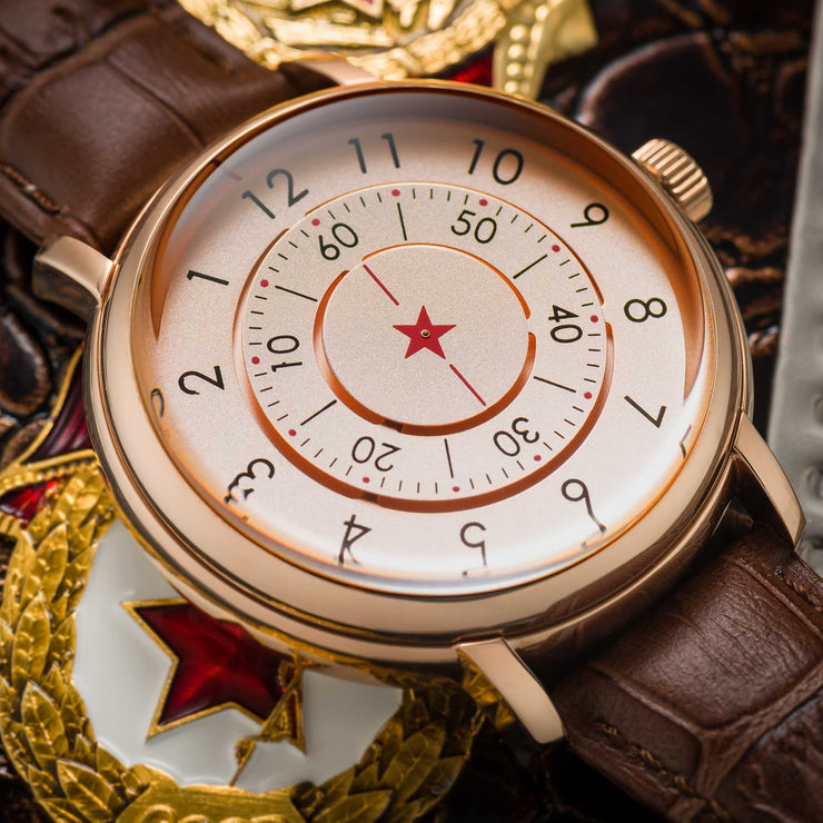 CCCP Aleksandrov Automatic Rose Gold Brown - Watches.com - CP - 7042 - 06