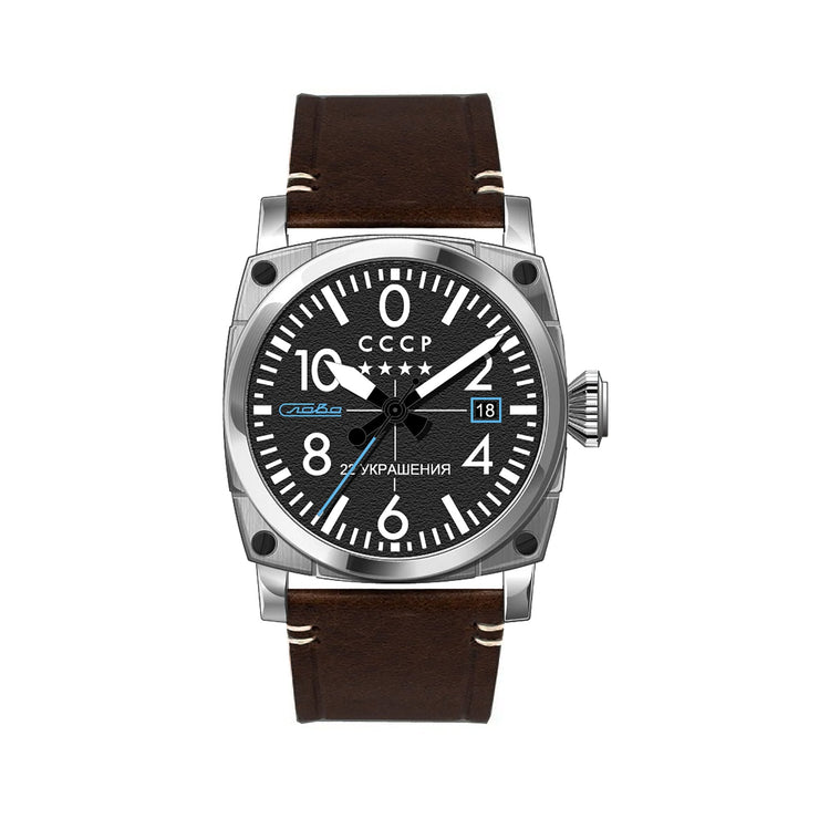 CCCP Aviation Gurevich Automatic Black Brown - Watches.com - CP - 7071 - 03