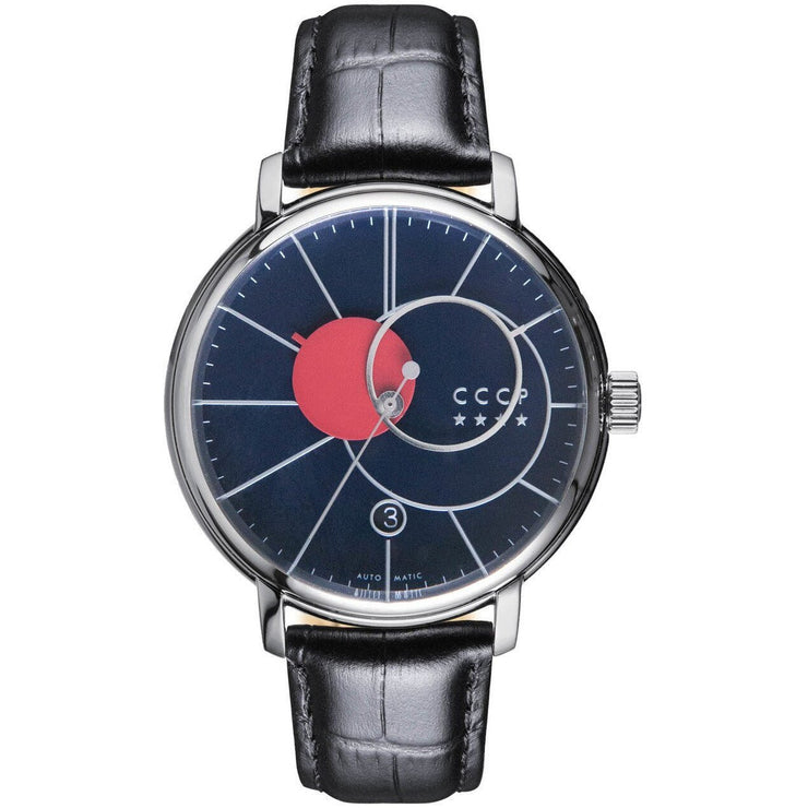 CCCP Friedmann Automatic Silver Black Blue - Watches.com - CP - 7044 - 02