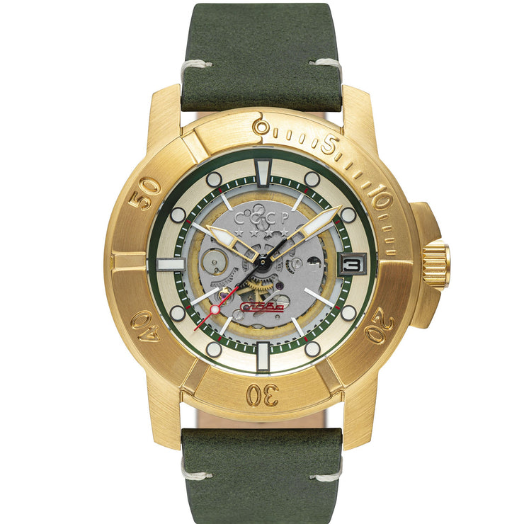 CCCP Goshkov Automatic Gold Green - Watches.com - CP - 7057 - 03