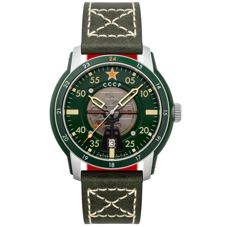 CCCP MiG - 21 Automatic Green - Watches.com - CP - 7101 - 01