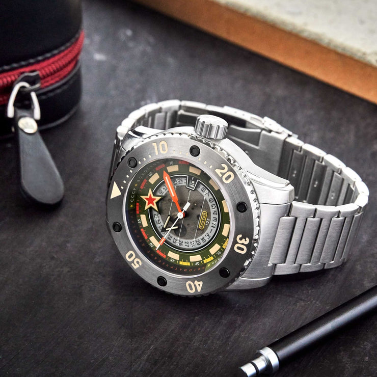 CCCP Naval Kondor Tritium Automatic Green Limited Edition - Watches.com - CP - 7095 - 33